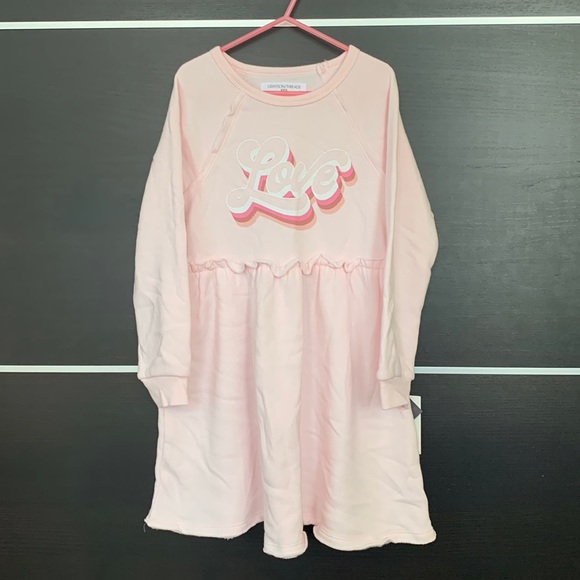 Grayson Threads Kids LIMITED EDITION Long Sleeve Crewneck “Love” Dress - Picture 2 of 10